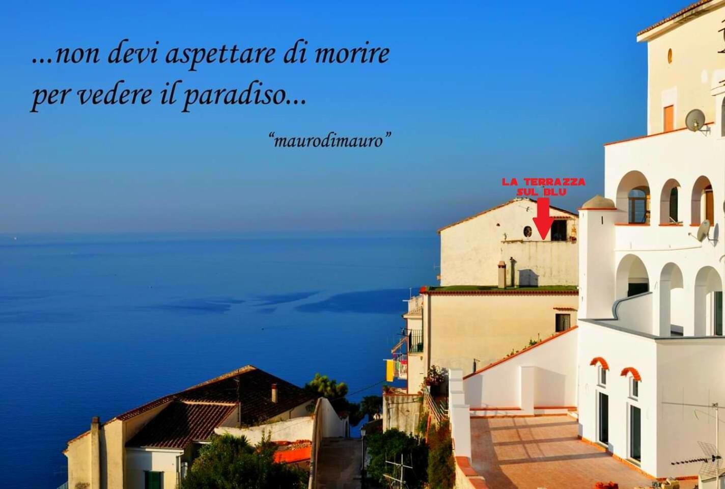 La Terrazza Sul Blu -Vista Mare- Apartman Vietri Kültér fotó