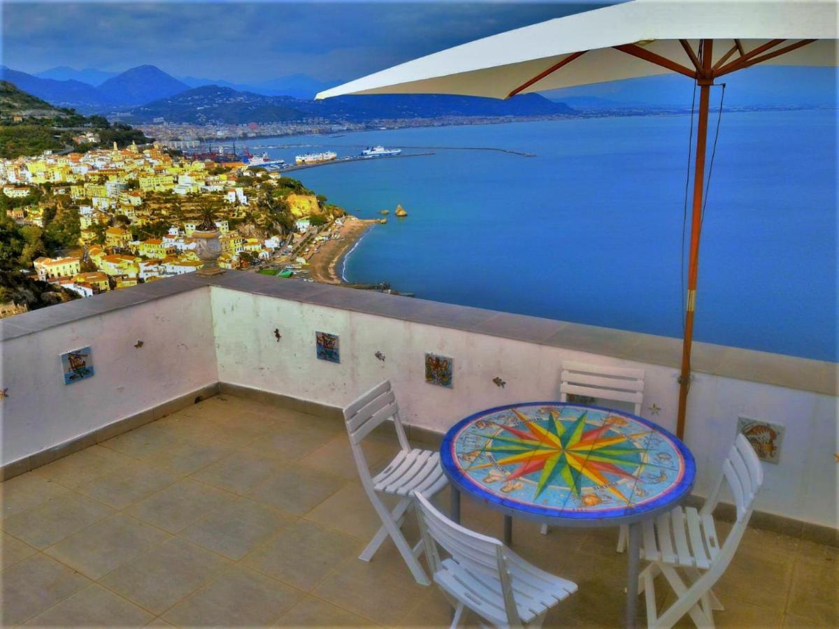 La Terrazza Sul Blu -Vista Mare- Apartman Vietri Kültér fotó